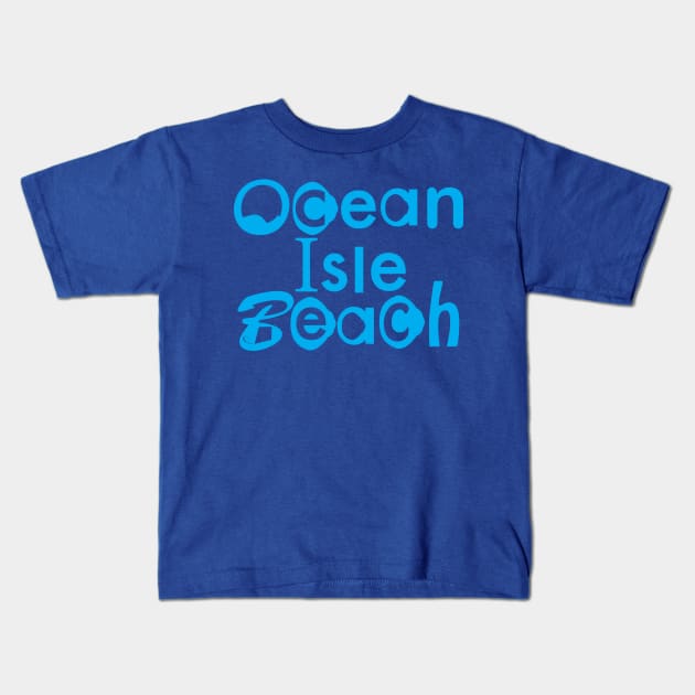 Ocean Isle Beach Kids T-Shirt by KensLensDesigns